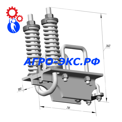 Кронштейн крепления стойки КПЭ-3,8 КТА.27.100 (место №3)