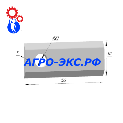 Нож КРН короткий РЗЗ.00.125