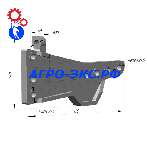 Стойка (литье) РЗЗ.ПЛЕ.31.301